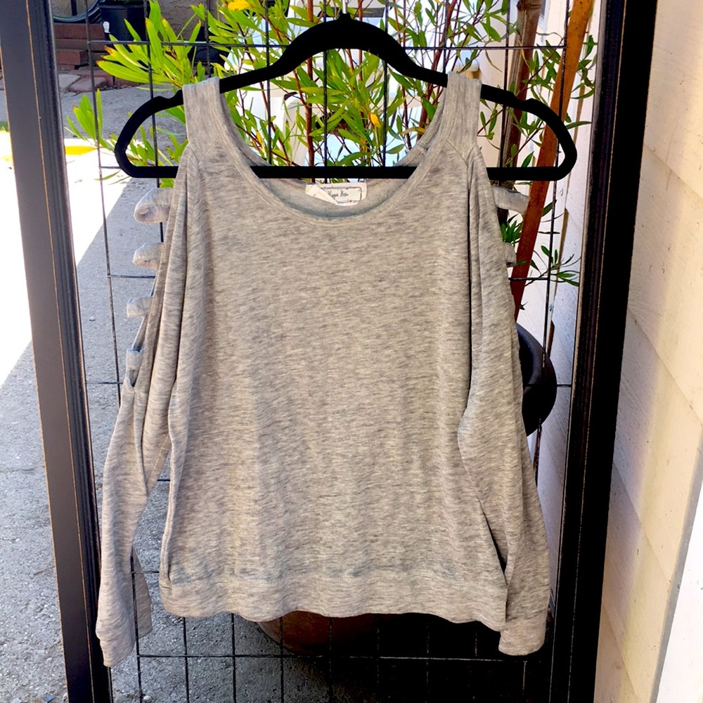 Cozy Light Gray Long Sleeve by Hippie Rose